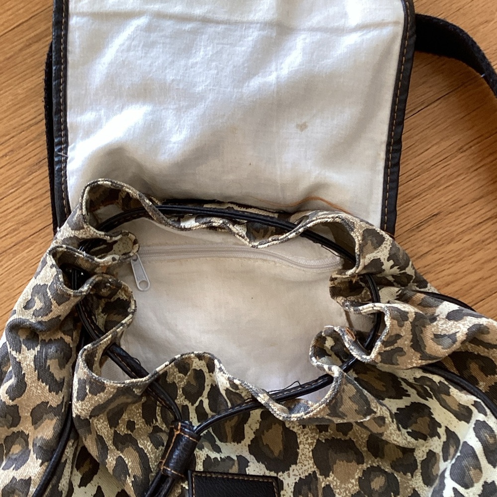 Leopard Print Backpack - Picture 6 of 8